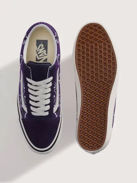 Замшевые кеды Vans фиолетовые