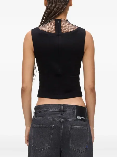 Τοπ Karl Lagerfeld Jeans μαύρο
