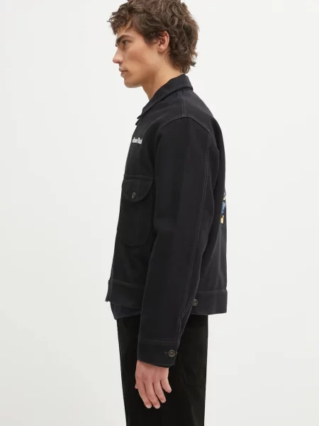 Μπουφάν Human Made ZIP-UP WORK μαύρο