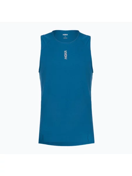 Tricou de alergare pentru bărbați HOKA EveryRun Tank night glow blue albastru