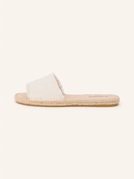 Espadrij L'originale Klapki Plage Linen weiss