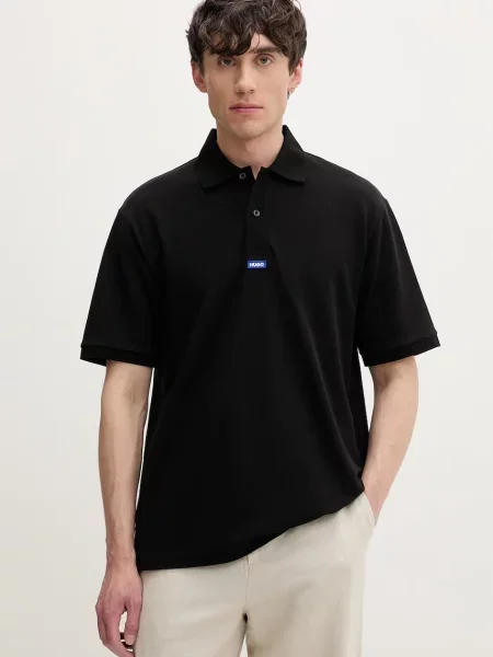 Tricou polo Hugo Blue negru