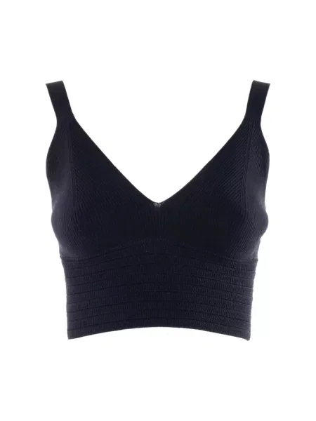 Dzianinowy top Nenette czarny