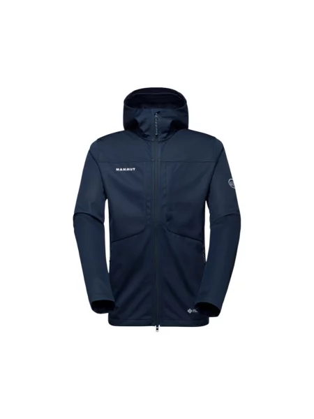 Softshellová bunda Mammut Ultimate VIII Softshell Hooded navy tmavě modrá