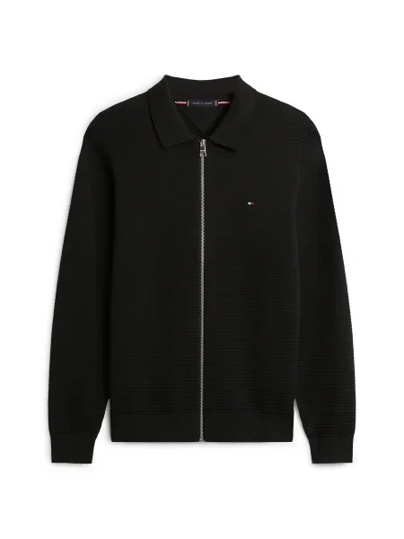 TOMMY HILFIGER Geacă tricotată negru