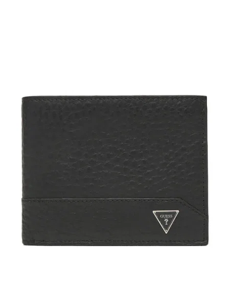 Кожен портфейл Guess BARCELLONA мъжки SMBAGR черно