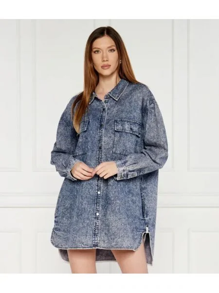 One Teaspoon Rochie | denim albastru