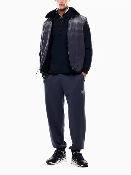 Поло Ea7 синее