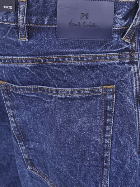 Blugi cu picior larg Ps Paul Smith albastru