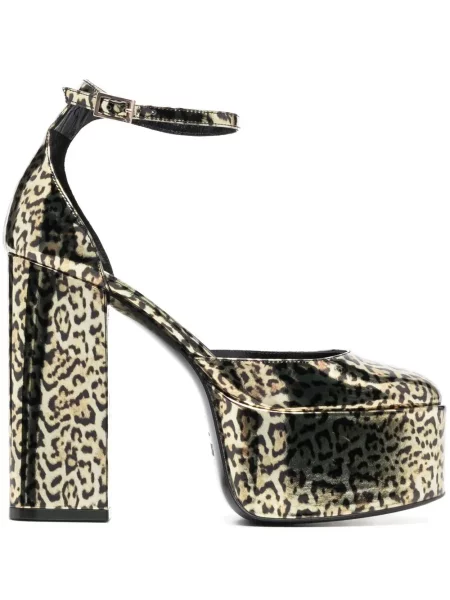 Sandale Paris Texas cu imagine cu model leopard maro