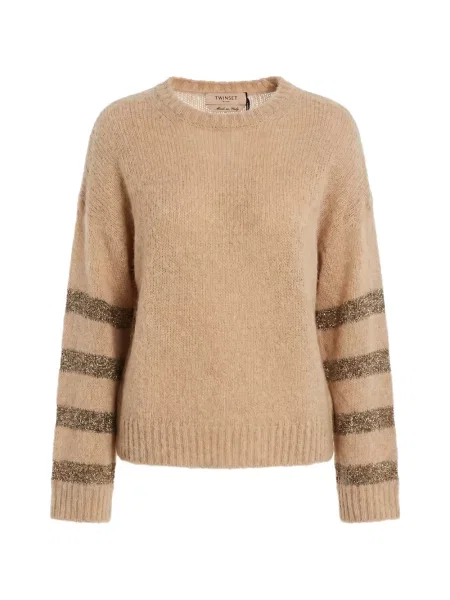Pulover Twinset cu paiete cu dungi