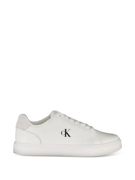 Bőr sneaker Calvin Klein nyomtatás fehér