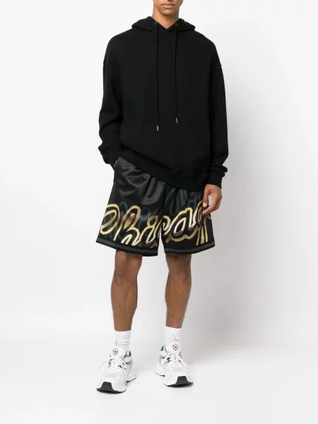 Pantaloni scurți Mitchell & Ness cu imagine negru