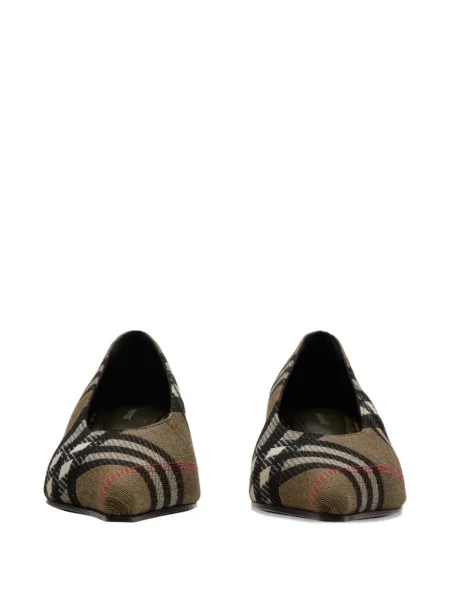 Pantofi cu toc Burberry în carouri maro