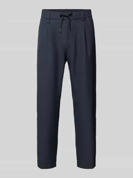 Boss Chinosy T-Convert-Pleat Tapered Fit blau niebieskie