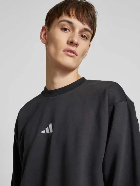 Bluza z wyhaftowanym logo Adidas Sportswear biały
