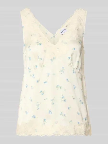 Top Jake*s Casual koronkowy biały