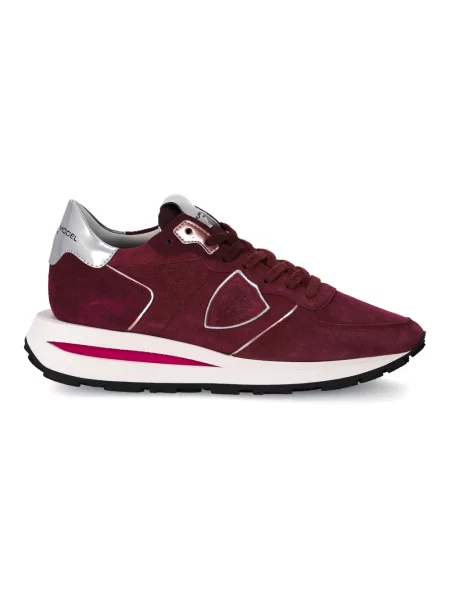 Buty do biegania Philippe Model skórzane do biegania czerwone