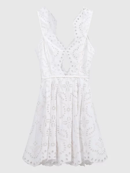 Сукня міні з вишивкою бродері Charo Ruiz біла