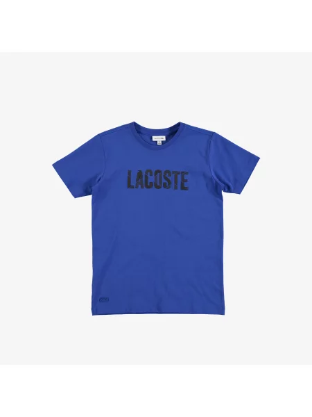 Футболка Lacoste.com с круглым вырезом синяя