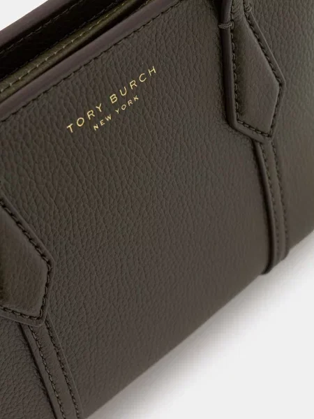 Кожаная сумка шоппер Tory Burch