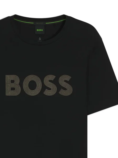 Tricou Boss cu autograf negru