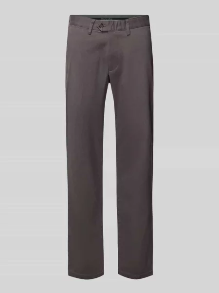 Chinos w kroju regular fit z francuskimi wpuszczanymi Christian Berg Men