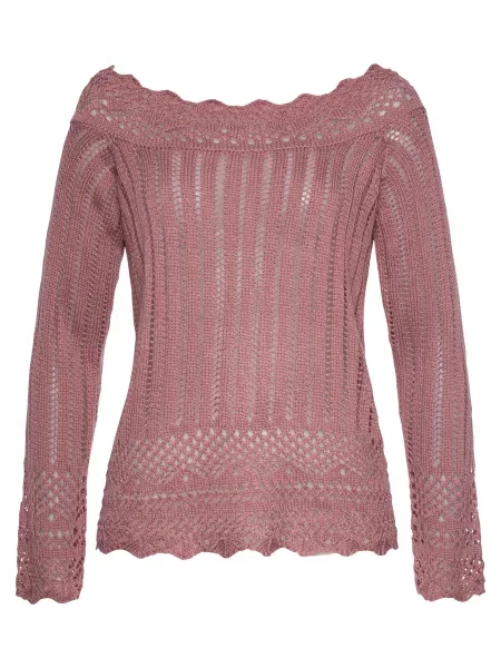 VIVANCE Pulover rosé