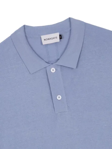 Scurt tricou polo Nowadays albastru