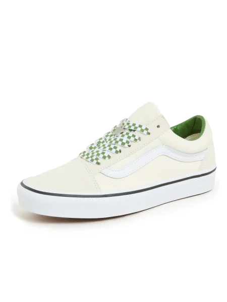 Sneakerși Vans Old Skool de lână alb