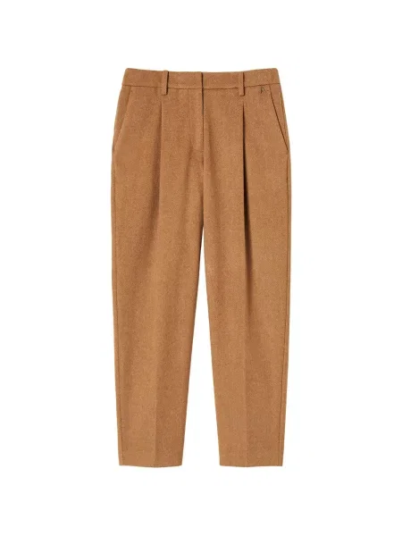 Pantaloni Twinset de lână maro