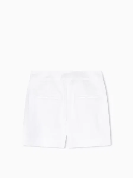 Льняные повседневные шорты Armani Exchange белые