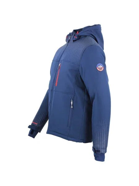 Geacă Peak Mountain softshell albastru
