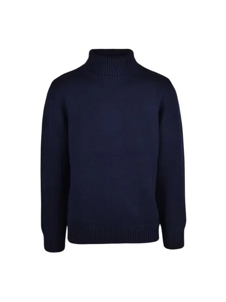 Sweter z golfem Add wełniany niebieski