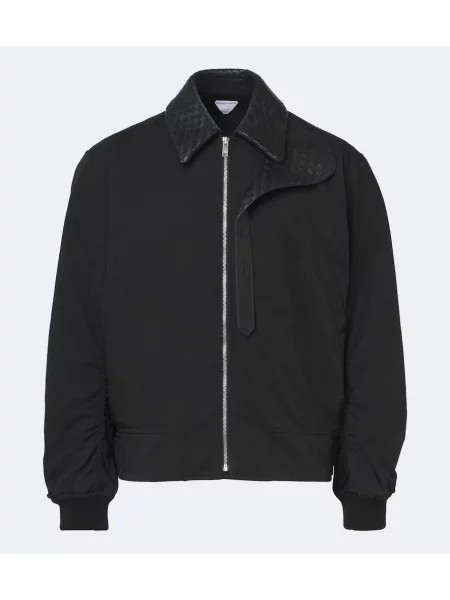 Geacă Bottega Veneta din țesătură twill negru