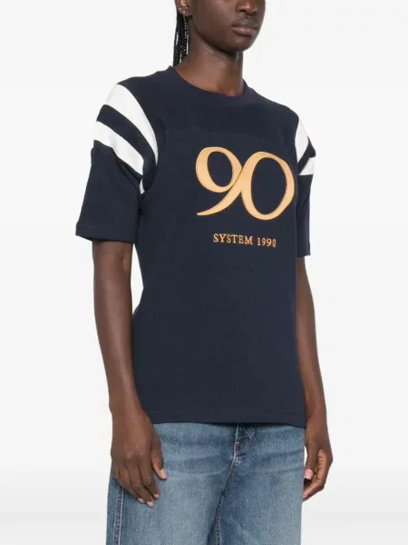 Tricou System cu imagine albastru