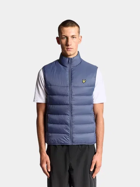 Утеплений жилет Lyle & Scott синій