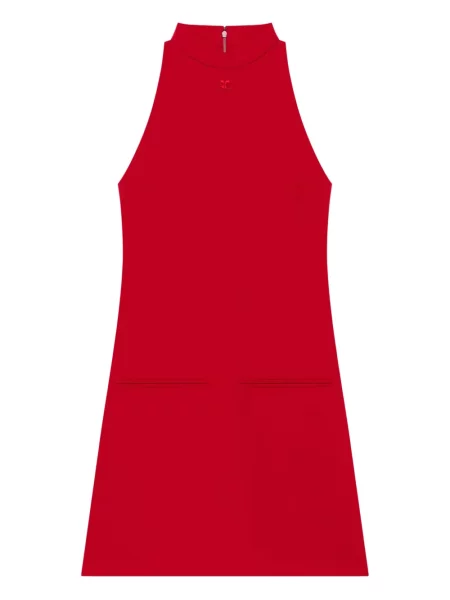 Rochie fără mâneci Courreges fără mâneci de costum roșu