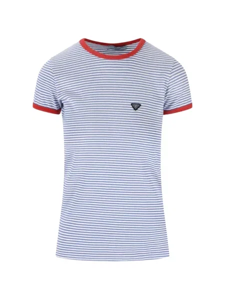 Top Prada cu dungi albastru