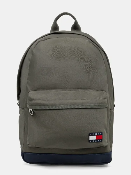 Раница Tommy Jeans голям с апликация зелено