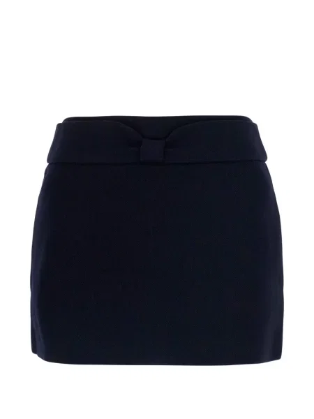 Fusta mini Shushu/tong cu funde de lână albastru