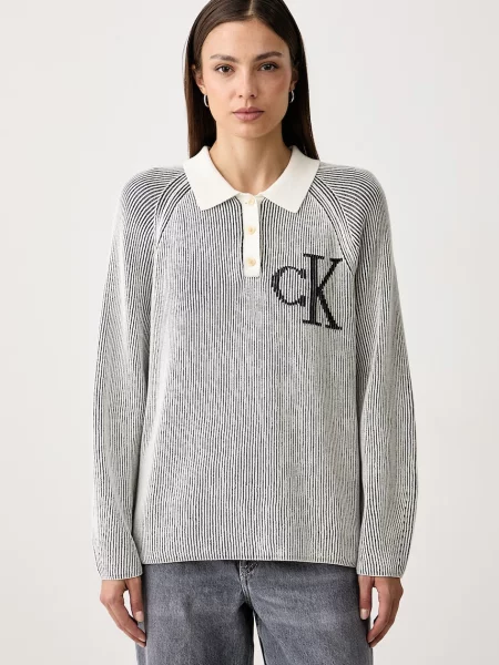 Calvin Klein Jeans pulover pentru femei din bej