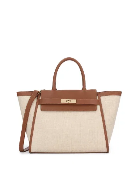 Kazar Ročna torbica / rjava bež