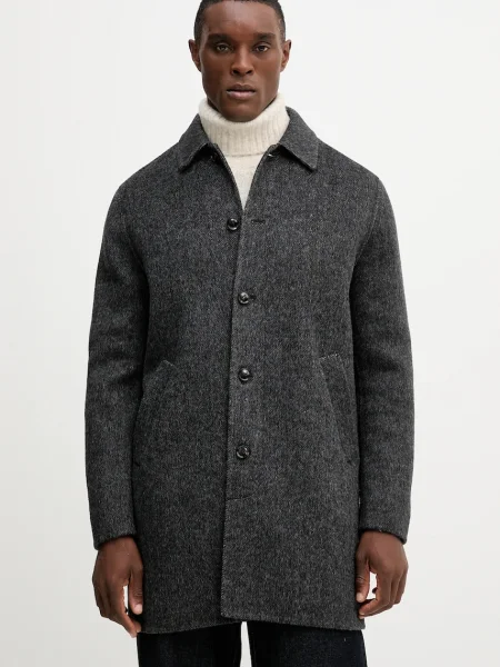 Палто с вълна Mos Mosh BARKLEY сиво