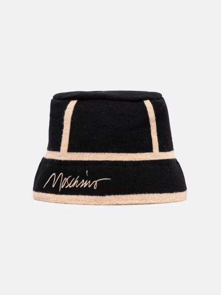 Klobuk z volno Moschino črna