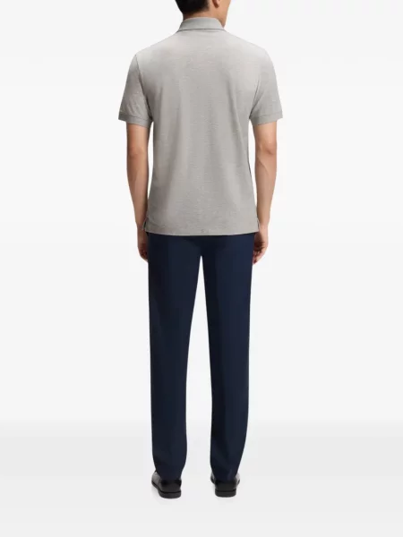 Polo Boss με κέντημα γκρι