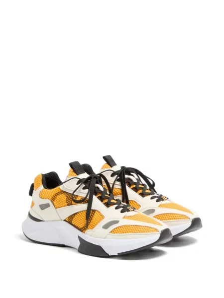 Szarvasbőr sneaker Valentino Garavani sárga