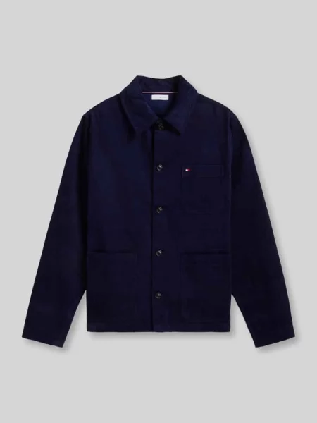 Koszula casualowa z czystej bawełny o kroju regular fit Tommy Hilfiger granatowa