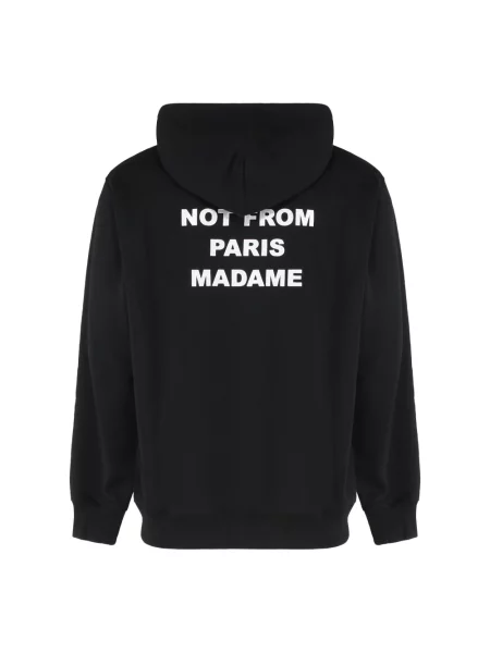 Bluza z kapturem Drole De Monsieur z kapturem z nadrukiem czarna