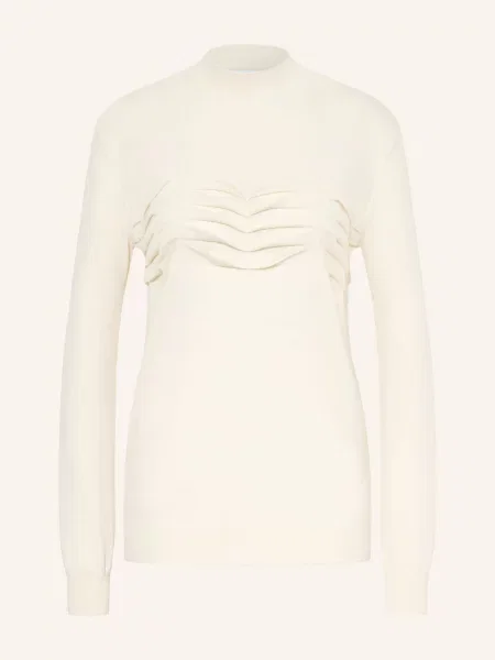 Jil Sander Sweter Z Kaszmiru weiss